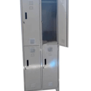 Locker de dos cuerpos de 4 casilleros