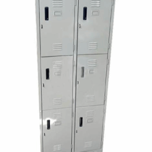 Locker de dos cuerpos de 6 casilleros