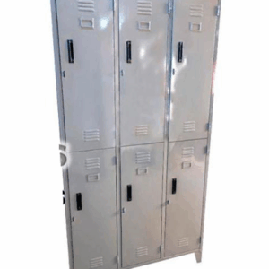 Locker de tres cuerpos de 6 casilleros