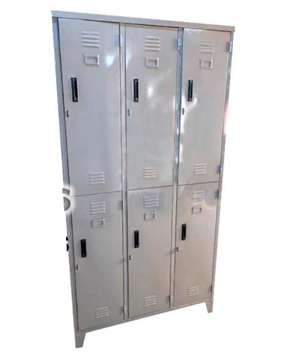 Locker de tres cuerpos de 6 casilleros