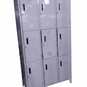 Locker de tres cuerpos de 9 casilleros