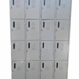 Locker de cuatro cuerpos de 16 casilleros