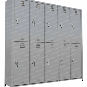 Locker de cinco cuerpos de 10 casilleros