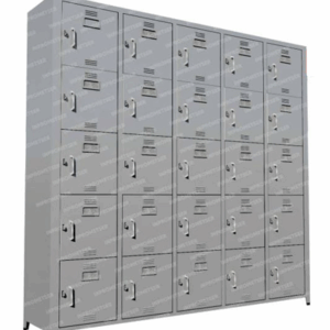 Locker de cinco cuerpos de 25 casilleros